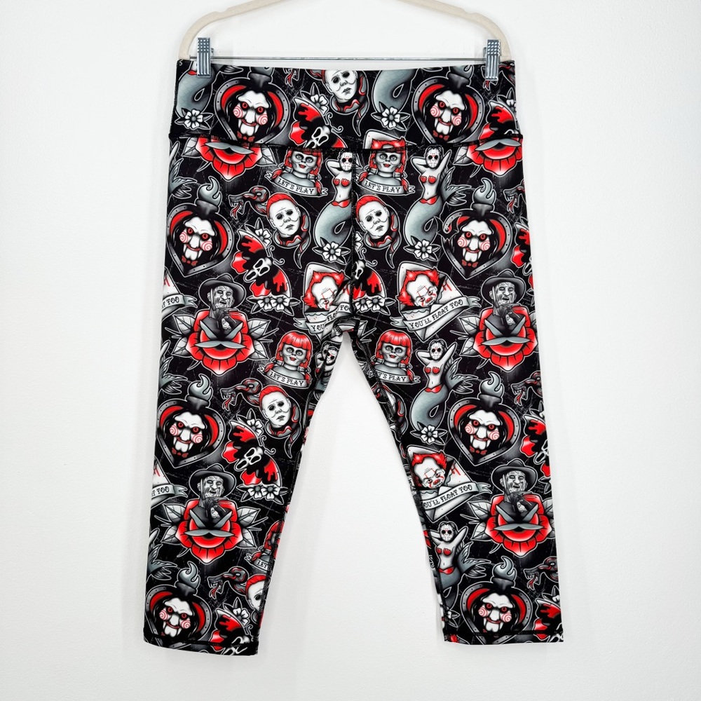 NWT Unwonted American Horror Capri Leggings Women’s Size 2XL